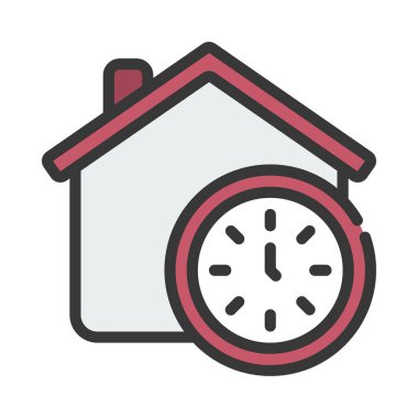 Emlak Zamanlayıcısı ağ vektör illüstrasyonuName