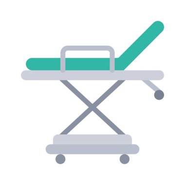 Gurney simgesi, vektör illüstrasyonu basit tasarım