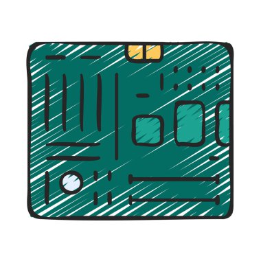 Ana kart web simgesi vektör illüstrasyonu