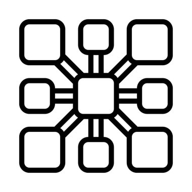 Karmaşık Veri simgesi, vektör illüstrasyonu  