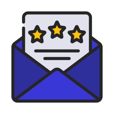 E- posta Gözden Geçir, Beyaz Arkaplanda İzole Edilmiş Simge 