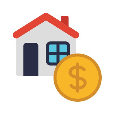 Ev simgesi, vektör illüstrasyonu al   