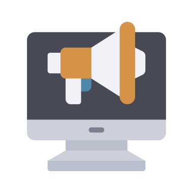 Dijital Pazarlama web simgesi, vektör illüstrasyonu                      