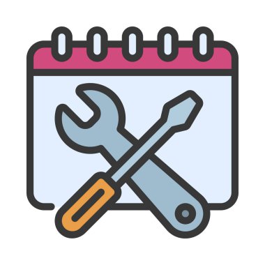 DIY Tarih simgesi, vektör illüstrasyonu