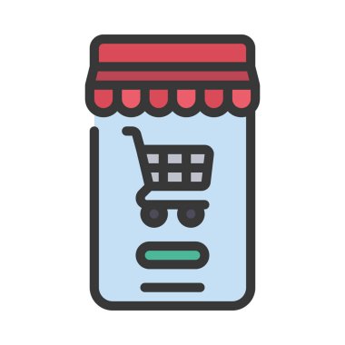 Cep Telefonu Depolama simgesi vektör illüstrasyonuName 