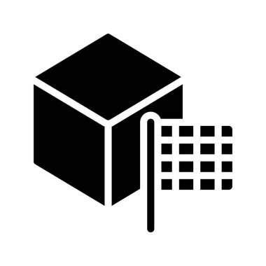 Blokları düz simge, vektör illüstrasyonunu sonlandır 