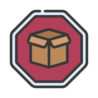 Engelleyici ağ simgesi vektör illüstrasyonu