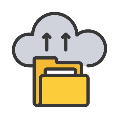 Dizin Bulut Gönderme Simgesi, Vektör İllüstrasyonu