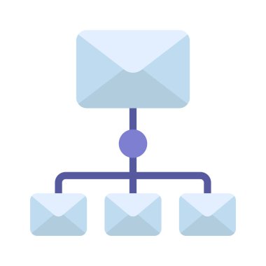 E- posta Listesi simgesi, vektör illüstrasyonu