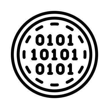 Bozuk para simgesi, vektör illüstrasyonu basit tasarım