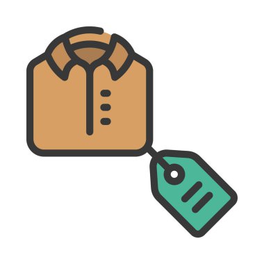 T-Shirt Pazarlama web simgesi, vektör illüstrasyonu         