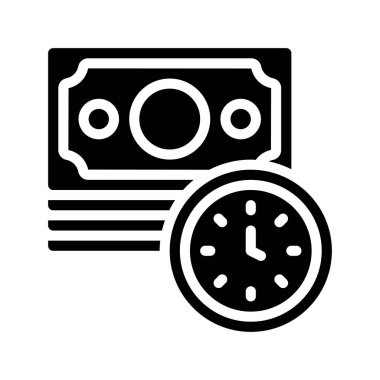 Para Yığını Web simgesi vektör çizimi