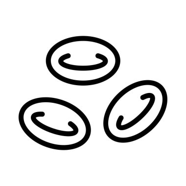 Kırmızı Kan Hücreleri Web simgesi vektör çizimi