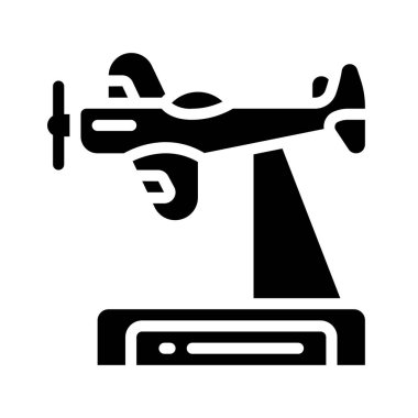 Model Düzlemler düz simge, vektör illüstrasyonu 