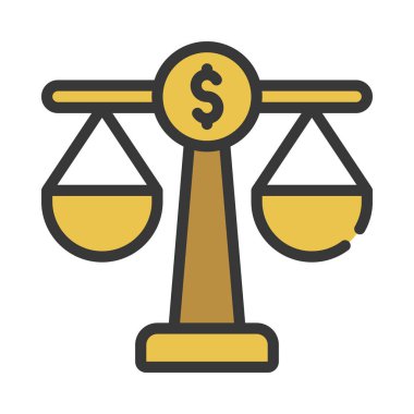 Financial Law icon, vector illustration  