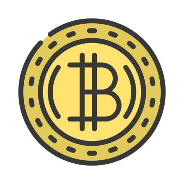 vektör bitcoin simgesi görünümü