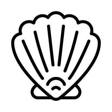 Deniz kabuğu simgesi, anahat stili