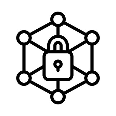 ağ simgesi, vektör illüstrasyonu basit tasarım