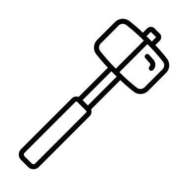 Lastik Tokmak ağ ikonu vektör illüstrasyonu