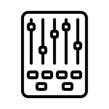 Müzik karıştırıcı ikonu. basit biçim 