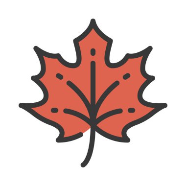 Yaprak simgesi, vektör illüstrasyonu basit tasarım