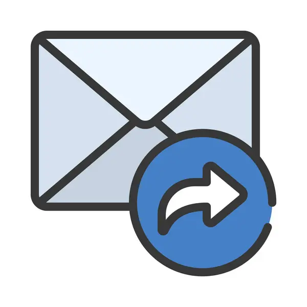 Enviar Ícone Email Gráficos Vetoriais — Vetor de Stock