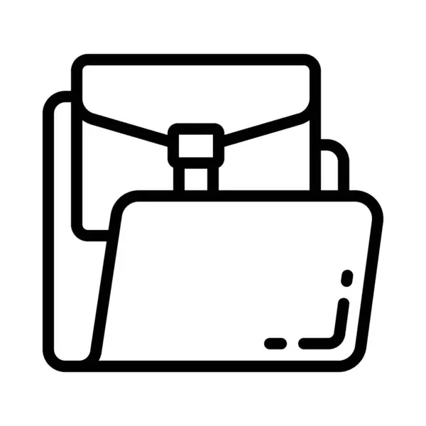 Business Folder Icon Vector Illustration — Stock Vector