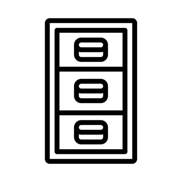 Fichier Icône Cabinet Illustration Vectorielle — Image vectorielle
