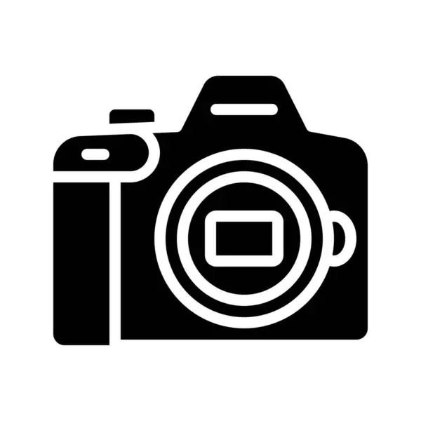 Fotocamera Web Icona Vettoriale Illustrazione — Vettoriale Stock