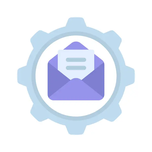 Ikona Zarządzania Mail Ilustracja Wektora — Wektor stockowy