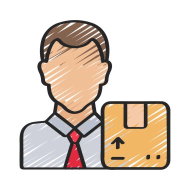 Ürün Sahibi ikon vektör illüstrasyon tasarımı