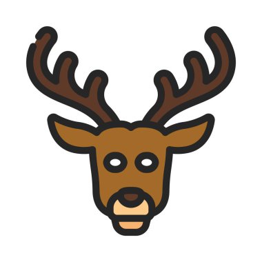 Geyik simgesi vektör illüstrasyon tasarımı