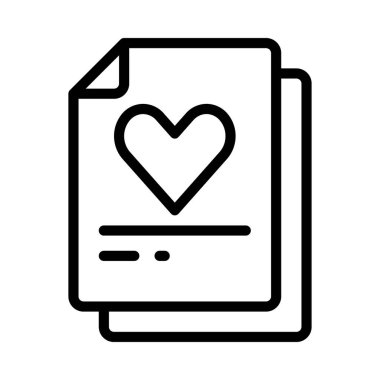 Sevilen Belge simgesi, vektör illüstrasyonu  