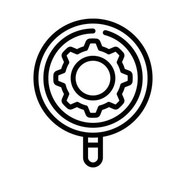 Arama motoru optimizasyon vektör çizimi. İKİ                             