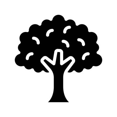 vektör ağacı simgesi illüstrasyonu