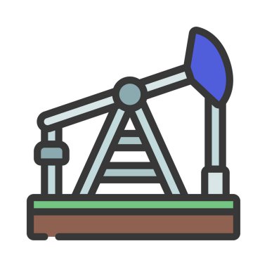 Sondaj Dünya düz simgesi, vektör illüstrasyonu 