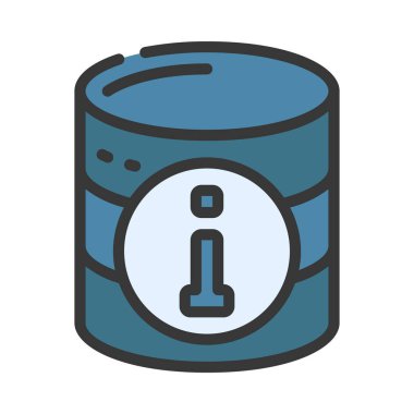 Veri Bilgisi simgesi, vektör illüstrasyonu  