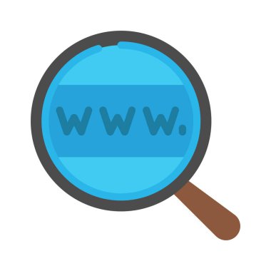 İnternet alan adı vektör simgesi