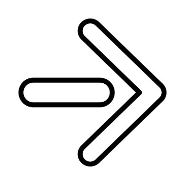  Sağ yön ok ikonu vektör illüstrasyonu 