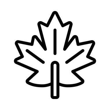 izole edilmiş akçaağaç yaprağı simgesi 