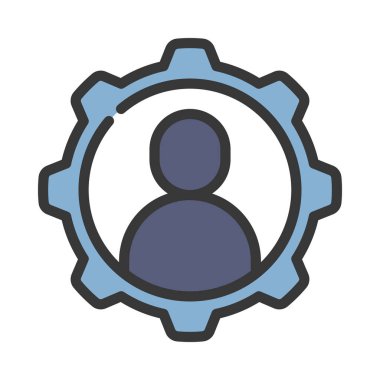 Kullanıcı Yönetimi simgesi vektör illüstrasyonu     