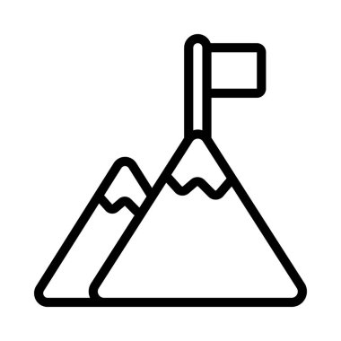 dağ ikonu vektör illüstrasyonu