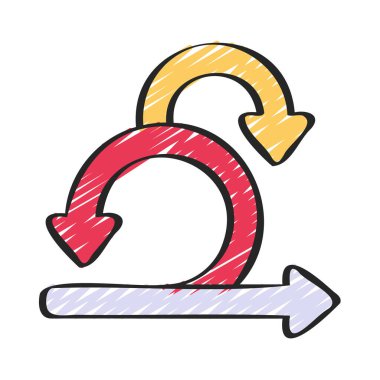 Sprint Geliştirme Sürecinin vektör çizimi Modern simge           