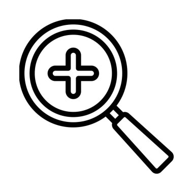 Büyütme Uygulaması simgesi, vektör illüstrasyonu          