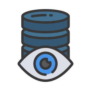 Veri Görüntüleme simgesi, vektör illüstrasyonu  
