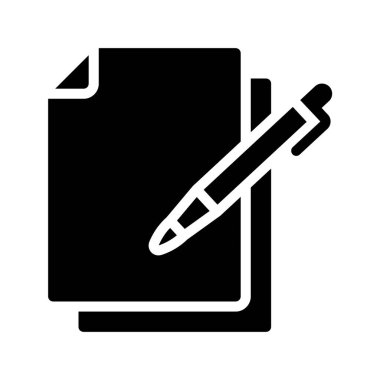 Belge simgesi, vektör illüstrasyonunu düzenle  