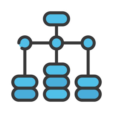 ağ simgesi, vektör illüstrasyonu basit tasarım