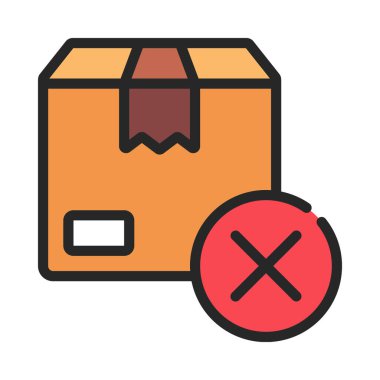 Teslimat kutusu vektör simgesi 