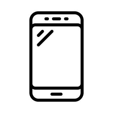 akıllı telefon simgesi, vektör illüstrasyonu basit tasarım