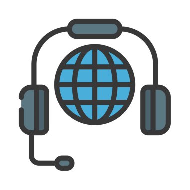 İnternet İletişim simgesi, vektör illüstrasyonu 